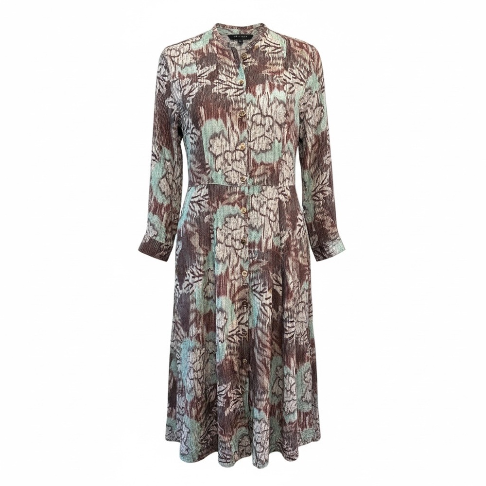 Bitte Kai Rand Fil Coupé Floral Coat Dress Midi Small EUC